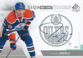 2014-15 SP Authentic - 2013-14 SP Authentic Update I: Sign of the Times #SOT-JE Jordan Eberle Front