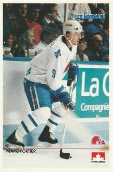 1990-91 Quebec Nordiques Postcards #NNO Marc Fortier Front
