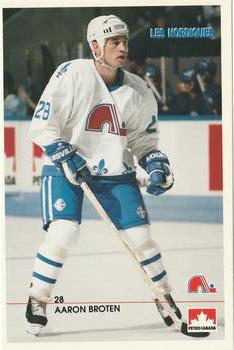 1990-91 Quebec Nordiques #NNO Aaron Broten Front
