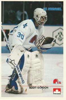 1990-91 Quebec Nordiques #NNO Scott Gordon Front