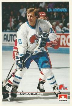 1990-91 Quebec Nordiques Postcards #NNO Guy Lafleur Front