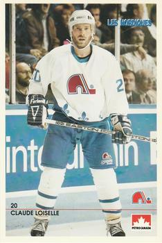 1990-91 Quebec Nordiques Postcards #NNO Claude Loiselle Front