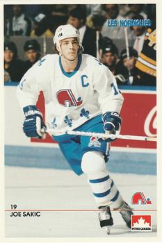 1990-91 Quebec Nordiques Postcards #NNO Joe Sakic Front