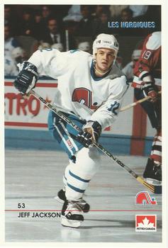 1990-91 Quebec Nordiques #NNO Jeff Jackson Front