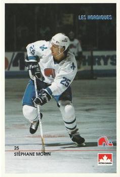 1990-91 Quebec Nordiques #NNO Stephane Morin Front