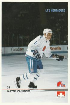 1990-91 Quebec Nordiques Postcards #NNO Wayne Van Dorp Front