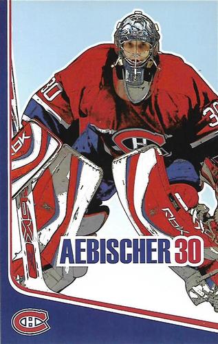 2006-07 Montreal Canadiens Postcards #NNO David Aebischer Front