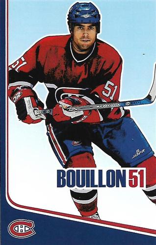 2006-07 Montreal Canadiens Postcards #NNO Francis Bouillon Front
