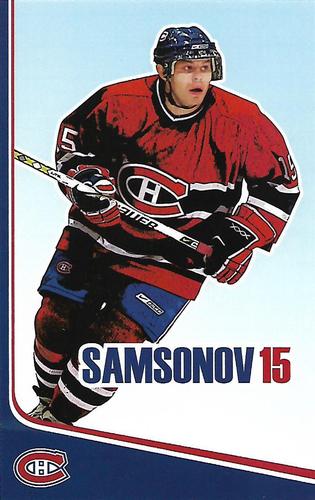2006-07 Montreal Canadiens Postcards #NNO Sergei Samsonov Front