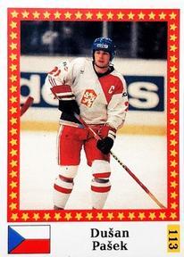1991 Semic Hokej MS (Czechoslovakian) Stickers #113 Dusan Pasek Front