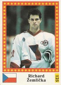 1991 Semic Hokej MS (Czechoslovakian) Stickers #125 Richard Zemlicka Front