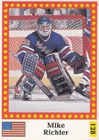 1991 Semic Hokej MS (Czechoslovakian) Stickers #128 Mike Richter Front
