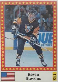 1991 Semic Hokej MS (Czechoslovakian) Stickers #145 Kevin Stevens Front