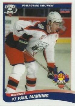 2001-02 Choice Syracuse Crunch (AHL) #4 Paul Manning Front