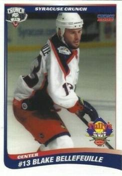 2001-02 Choice Syracuse Crunch (AHL) #9 Blake Bellefeuille Front