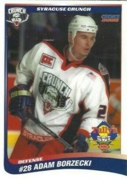 2001-02 Choice Syracuse Crunch (AHL) #20 Adam Borzecki Front