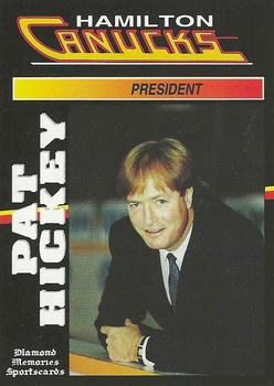 1992-93 Hamilton Canucks (AHL) #NNO Pat Hickey Front
