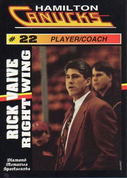 1992-93 Hamilton Canucks (AHL) #NNO Rick Vaive Front