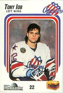 1992-93 Kodak Rochester Americans (AHL) #8 Tony Iob Front