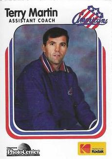 1992-93 Kodak Rochester Americans (AHL) #25 Terry Martin Front