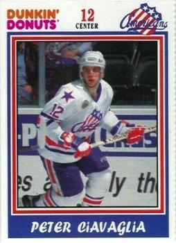 1992-93 Dunkin' Donuts Rochester Americans (AHL) #NNO Peter Ciavaglia Front