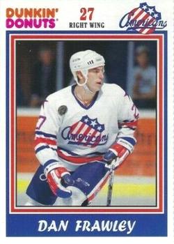 1992-93 Dunkin' Donuts Rochester Americans (AHL) #NNO Dan Frawley Front
