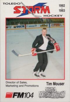1992-93 Toledo Storm (ECHL) #5 Tim Mouser Front
