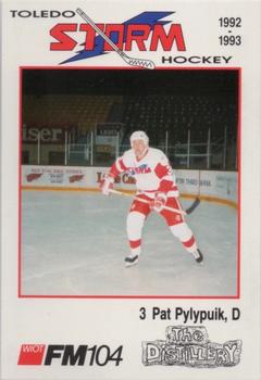 1992-93 Toledo Storm (ECHL) #17 Pat Pylypuik Front