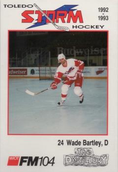 1992-93 Toledo Storm (ECHL) #23 Wade Bartley Front