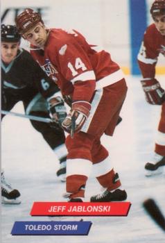 1992-93 Toledo Storm (ECHL) Series 2 #16 Jeff Jablonski Front