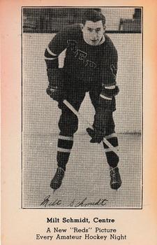 1936-37 Providence Reds (AHL) #NNO Milt Schmidt Front