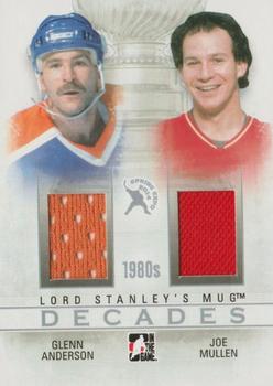 2013-14 In The Game Lord Stanley's Mug - 2014 Spring Expo Decades Redemption Cards - Silver #DR-59 Glenn Anderson / Joe Mullen Front