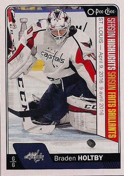 2016-17 O-Pee-Chee #612 Braden Holtby Front