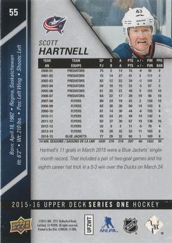 2015-16 Upper Deck - Silver Foilboard #55 Scott Hartnell Back