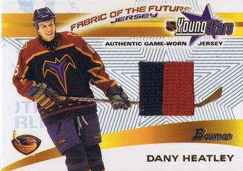 2001-02 Bowman YoungStars - Fabric of the Future Jersey #FFJ-DH Dany Heatley Front