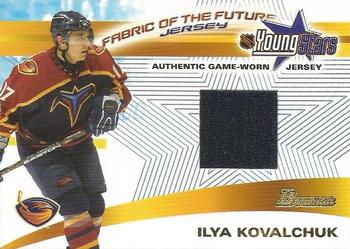 2001-02 Bowman YoungStars - Fabric of the Future Jersey #FFJ-IK Ilya Kovalchuk Front