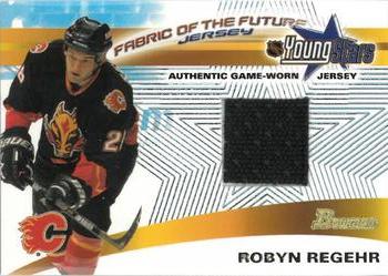 2001-02 Bowman YoungStars - Fabric of the Future Jersey #FFJ-RR Robyn Regehr Front