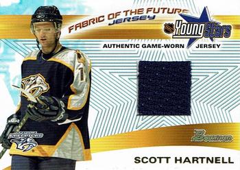 2001-02 Bowman YoungStars - Fabric of the Future Jersey #FFJ-SH Scott Hartnell Front