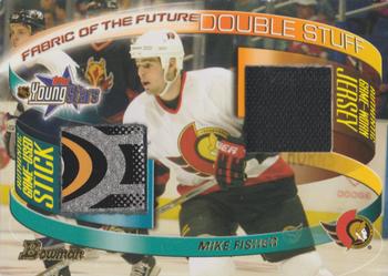 2001-02 Bowman YoungStars - Fabric of the Future Double Stuff #FFDS-MF Mike Fisher Front