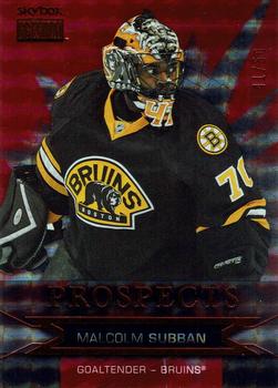2015-16 Fleer Showcase - SkyBox Premium Prospects Star Rubies #S4 Malcolm Subban Front
