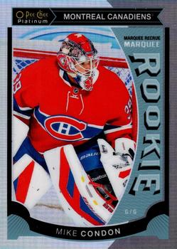 2015-16 O-Pee-Chee Platinum - Marquee Rookies Rainbow #M32 Mike Condon Front