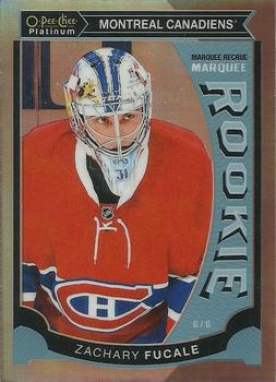 2015-16 O-Pee-Chee Platinum - Marquee Rookies Rainbow #M37 Zachary Fucale Front