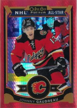 2015-16 O-Pee-Chee Platinum - Red Prism #65 Johnny Gaudreau Front