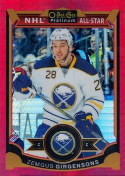 2015-16 O-Pee-Chee Platinum - Red Prism #112 Zemgus Girgensons Front