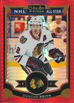 2015-16 O-Pee-Chee Platinum - Red Prism #124 Duncan Keith Front