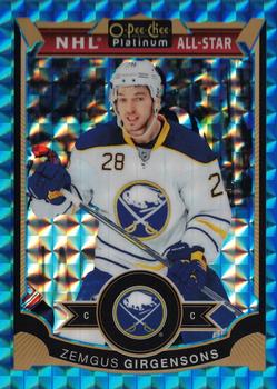 2015-16 O-Pee-Chee Platinum - Blue Cubes #112 Zemgus Girgensons Front