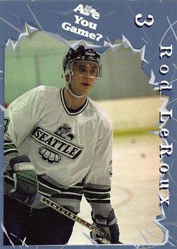 1997-98 Seattle Thunderbirds (WHL) #NNO Rod LeRoux Front