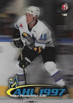 1997-98 SplitSecond Springsfield Falcons (AHL) #NNO Mike Pomichter Front