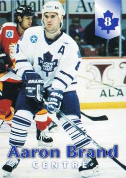 1997-98 St. John's Maple Leafs (AHL) #3 Aaron Brand Front