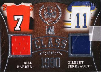 2015-16 Leaf In The Game Enshrined - Class Of #CO-03 Bill Barber / Gilbert Perreault Front